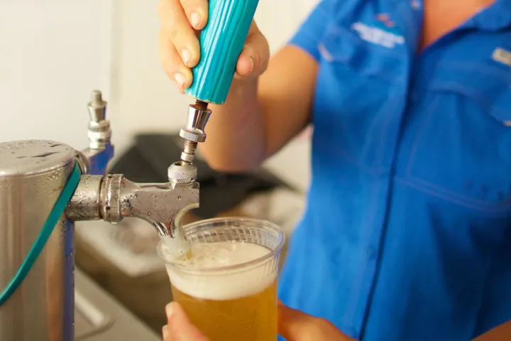 a person holding a cup